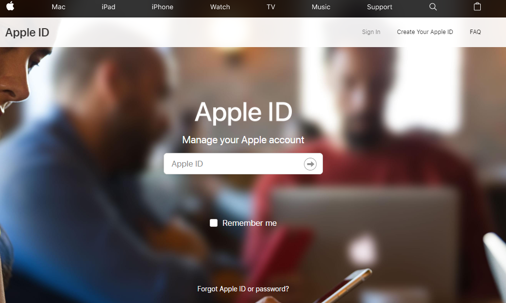 Налаштування облікового запису Apple ID